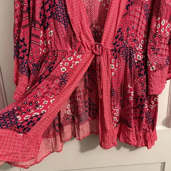 Lane Bryant Size 22/24 Open front with waist tie kimono / duster nwt - Picture 5 of 6